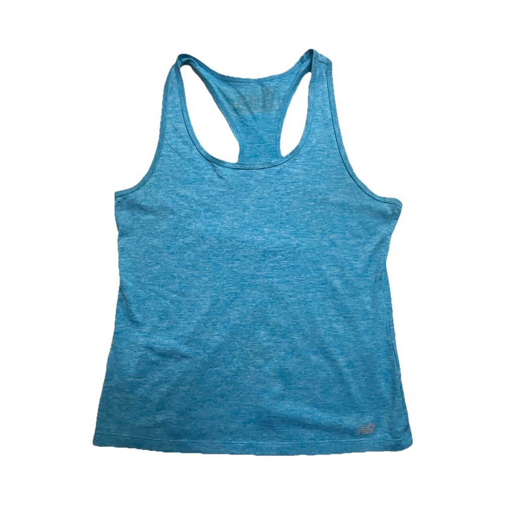 New Balance Women's Blue Lightweight Scoop Neck Racerback Tank Top M